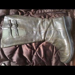 Keen Green Leather Boots